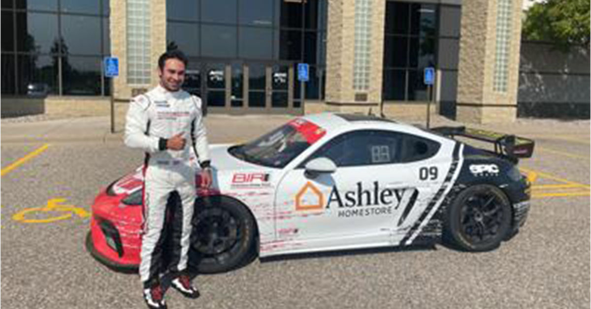 Alex Sajady Makes Pit Stop in Shakopee Furniture Mart USA