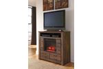 Picture of Quinden Media Chest with Fireplace