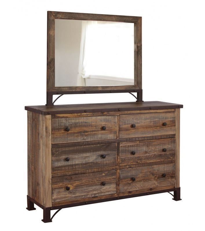 Antique Dresser and Mirror