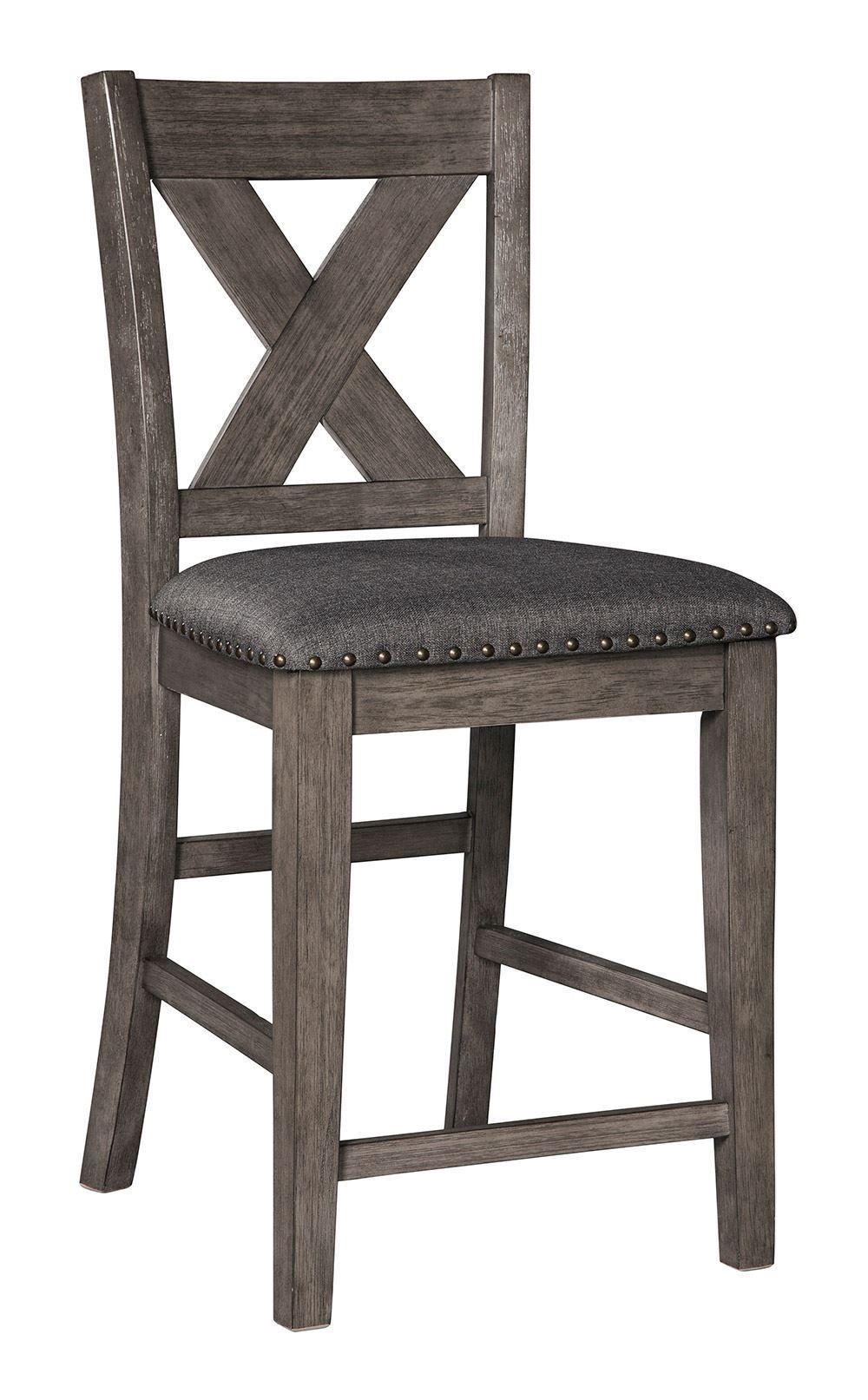 Caitbrook Upholstered X-Back Stool