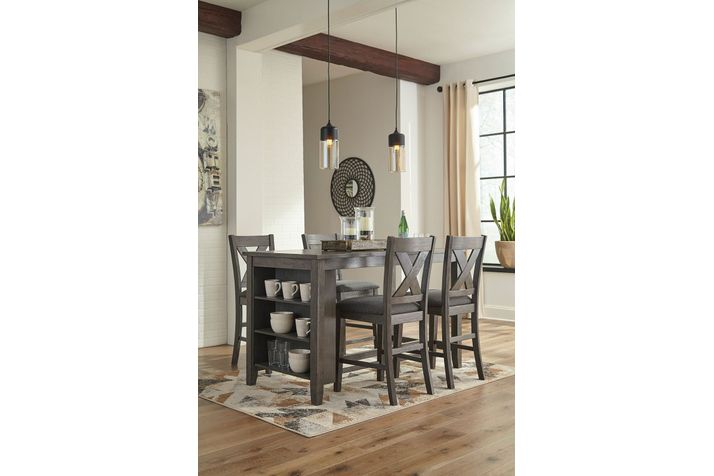 Picture of Caitbrook Upholstered X-Back Stool