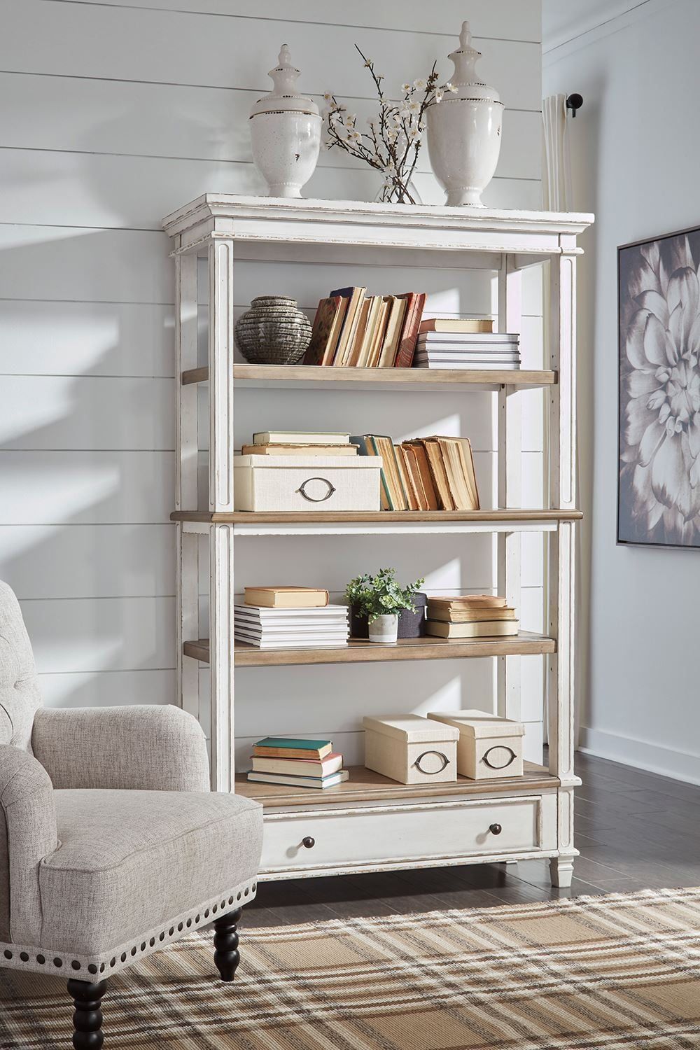 Realyn Bookcase | The Furniture Mart
