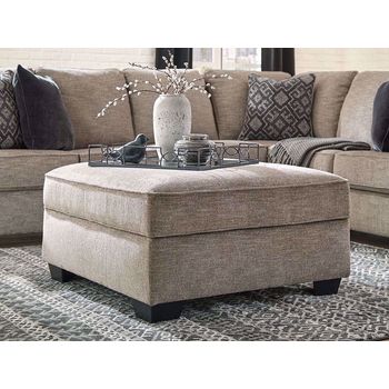 Bovarian Storage Ottoman - Stone Bovarian Storage Ottoman - Stone