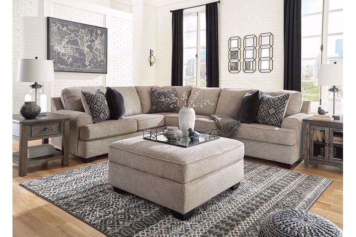 Picture of Bovarian Stone Storage Ottoman