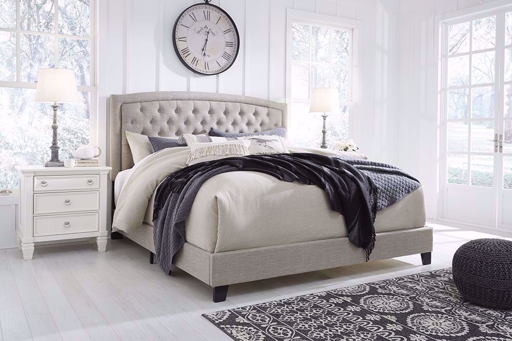 Jerary king deals upholstered bed