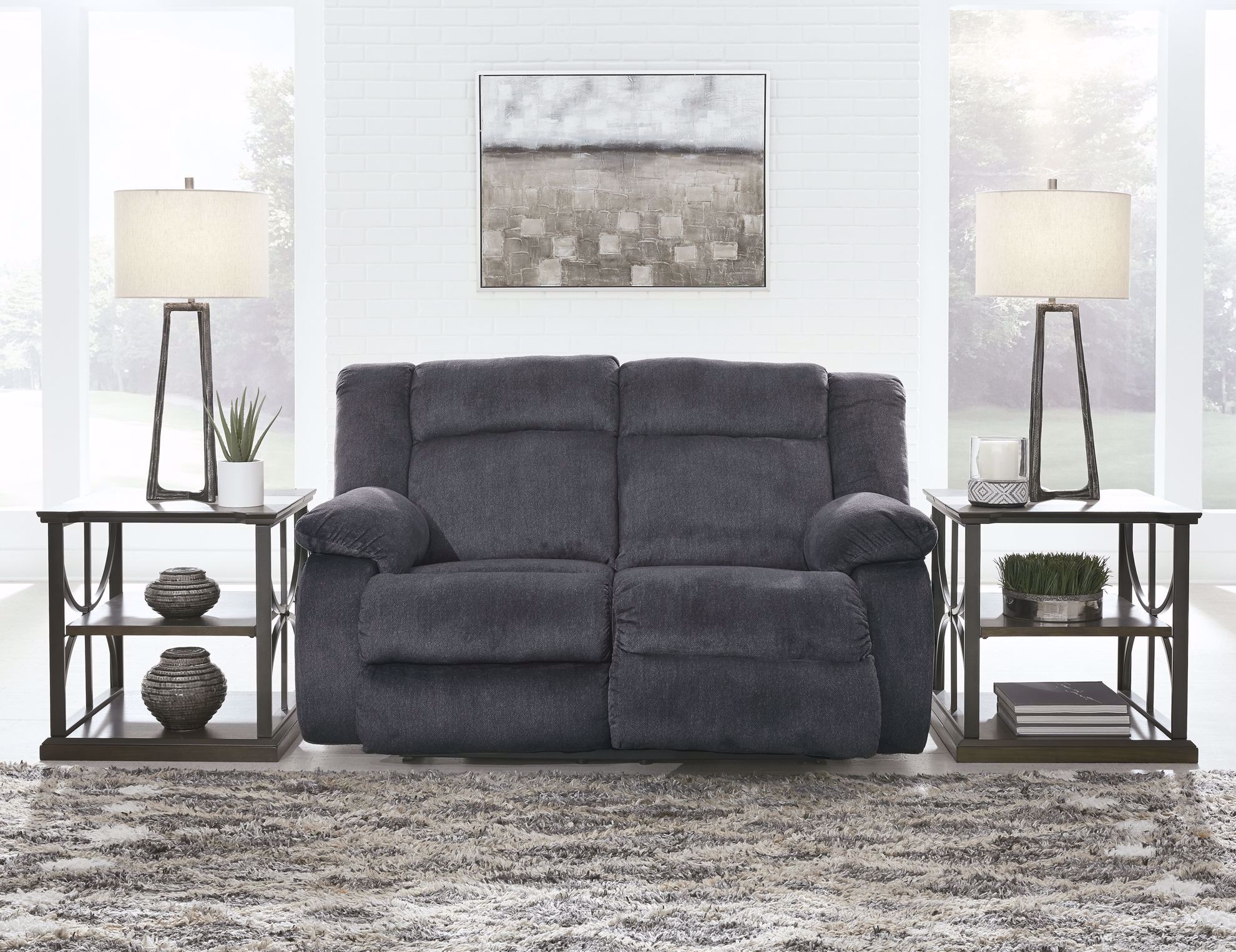 Burkner power store reclining loveseat