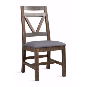 Loft Brown Grey Wood Chair