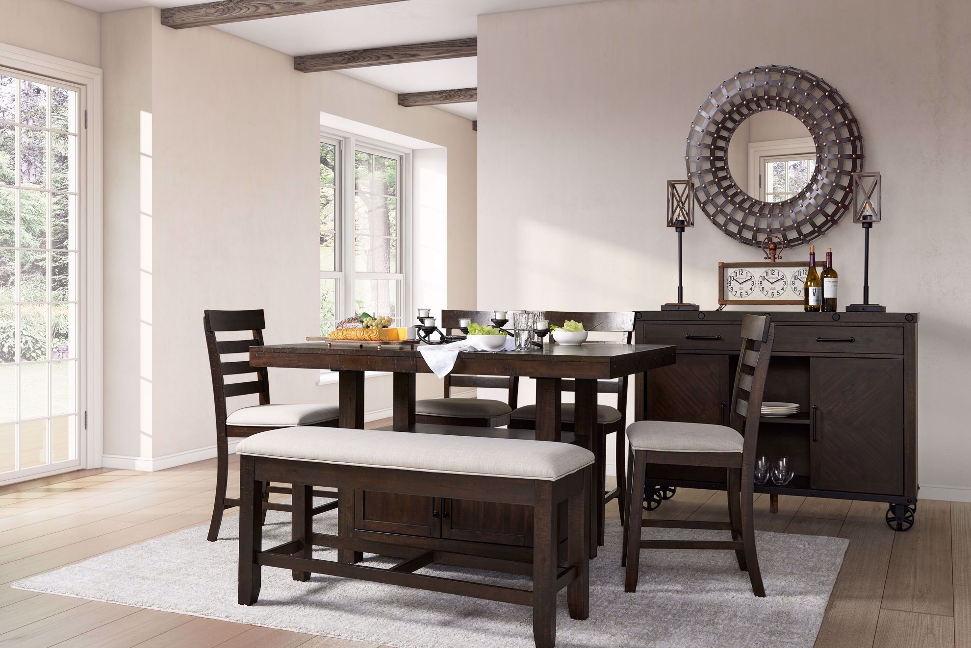 Colorado 6pc Counter Dining Set | The Furniture Mart