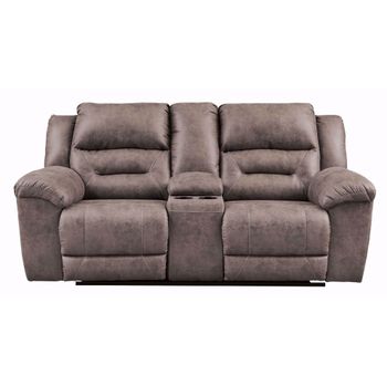 A picture of Stoneland Power Console Loveseat.