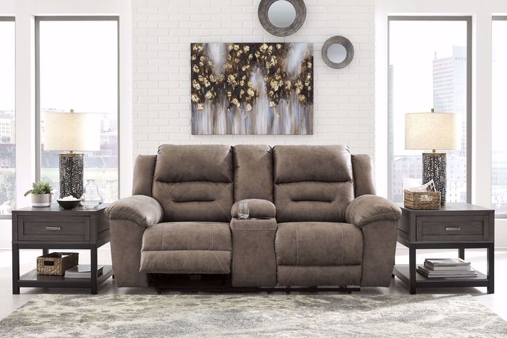 Picture of Stoneland Power Console Loveseat