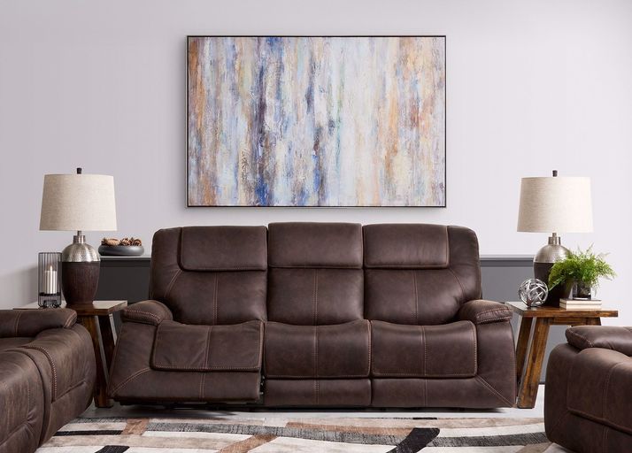 Picture of Walnut Power Headrest Sofa