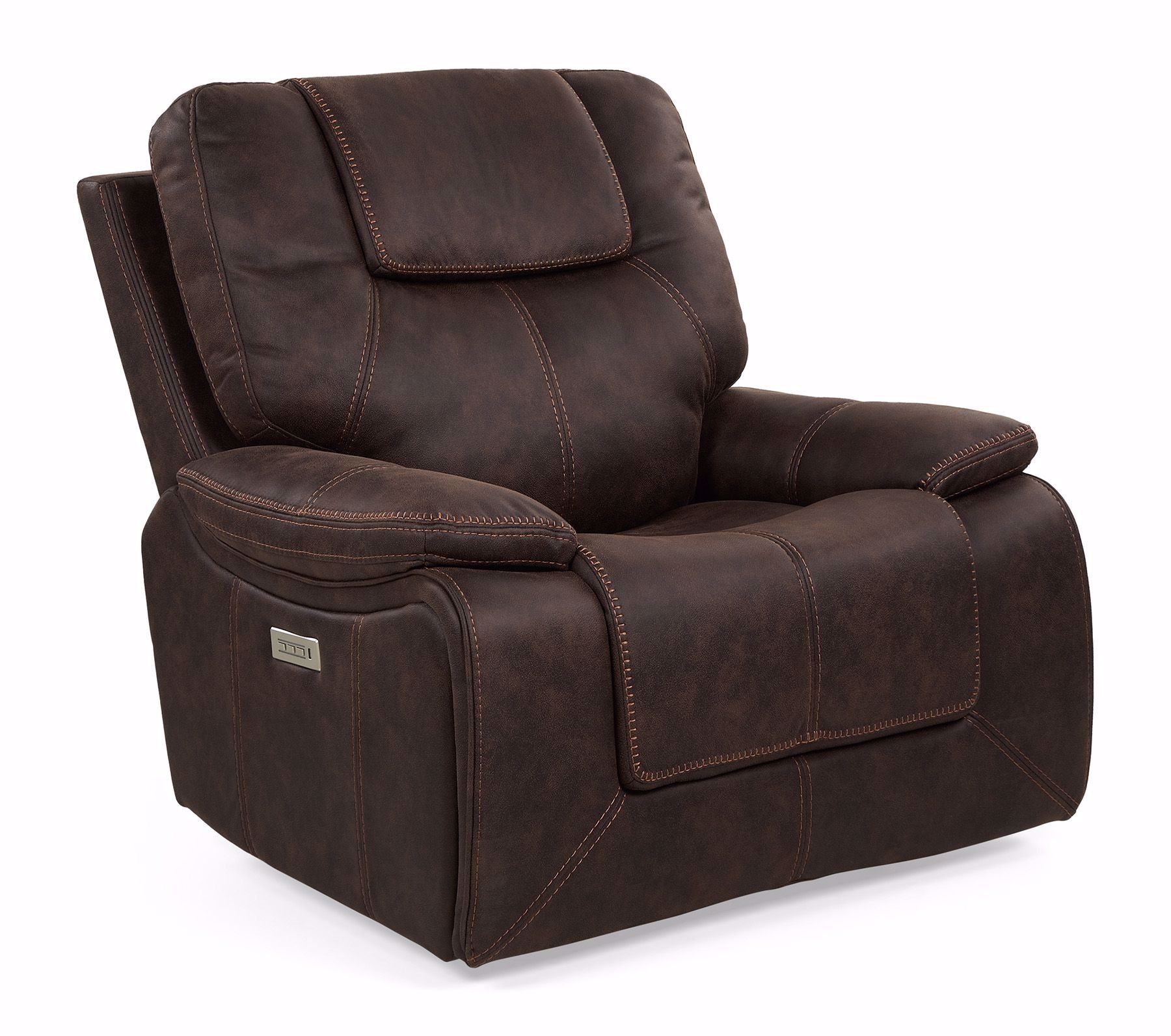 Walnut Power Headrest Recliner