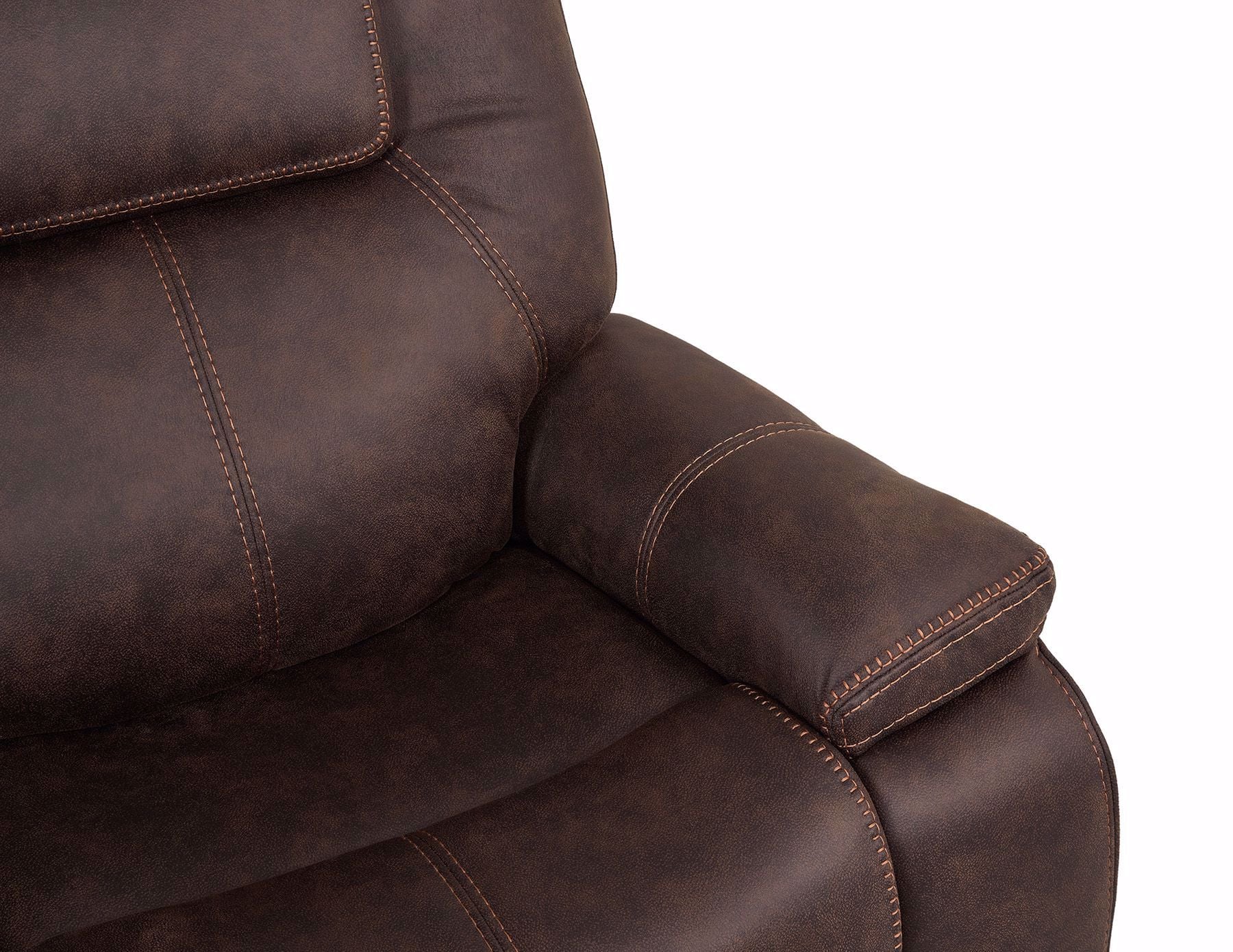 Walnut Power Headrest Recliner | The Furniture Mart