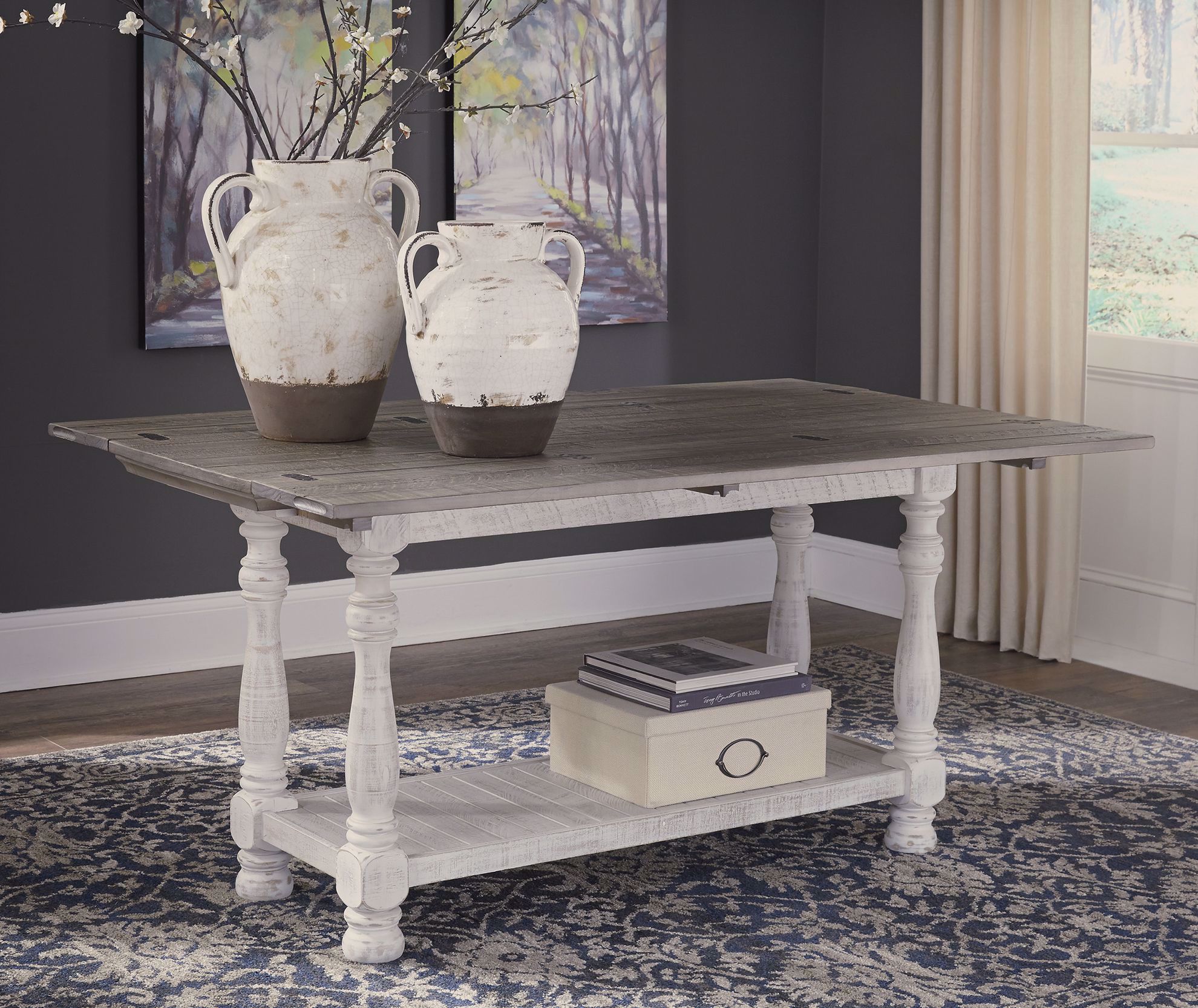Havalance Drop Leaf Sofa Table | The Furniture Mart
