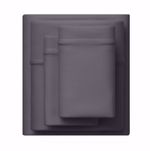 Picture of Purple SoftStretch Stormy Grey Queen Sheet Set