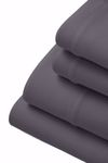 Picture of Purple SoftStretch Stormy Grey Queen Sheet Set