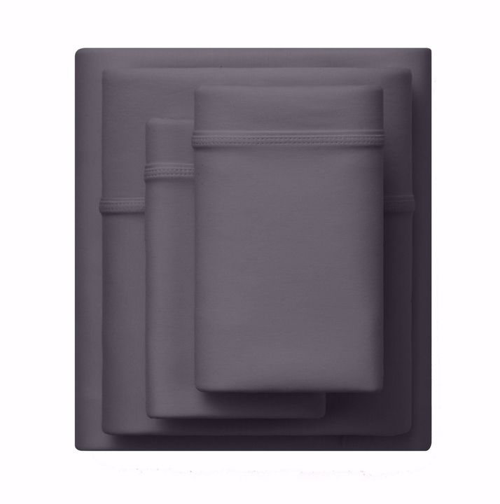 Picture of Purple SoftStretch Stormy Grey Full Sheet Set