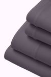 Picture of Purple SoftStretch Stormy Grey King Sheet Set