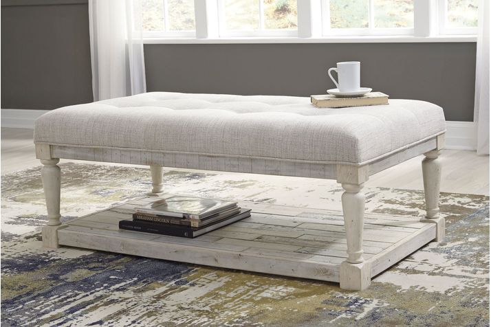 Picture of Shawnalore White Cocktail Ottoman