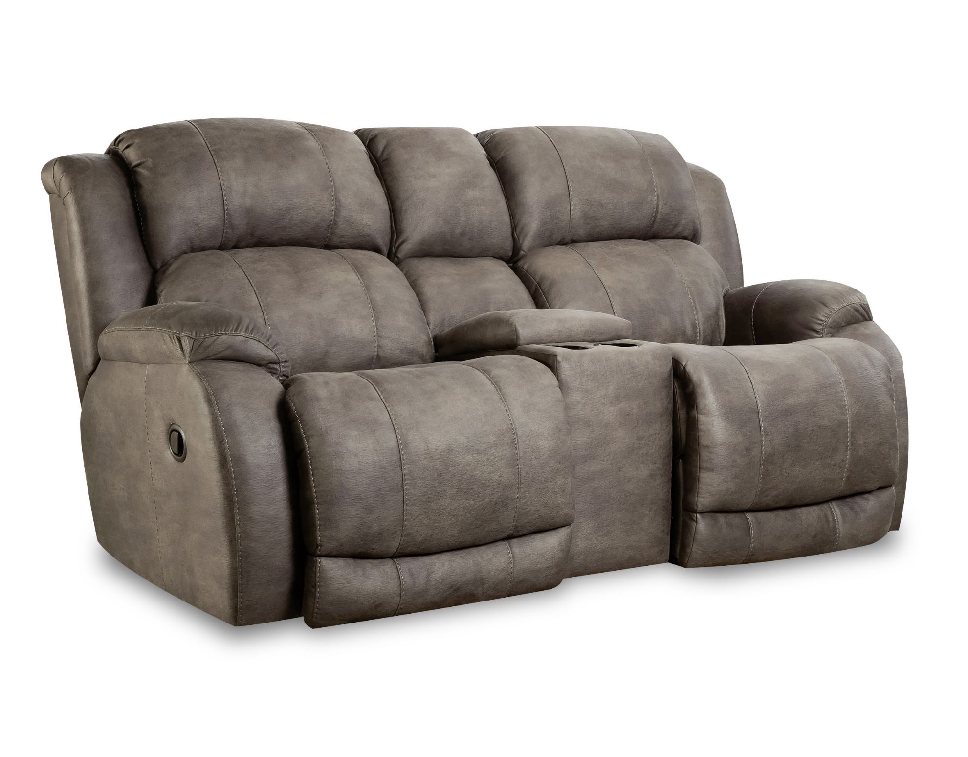 Denali Reclining Console Loveseat | The Furniture Mart