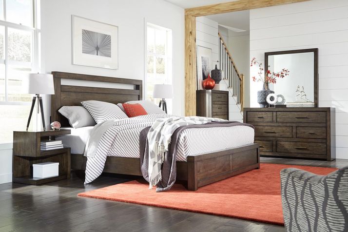 Picture of Modern Loft King Panel Bed