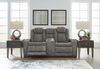 Picture of Durapella Power Recline Console Loveseat