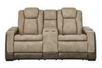 Picture of Durapella Power Recline Console Loveseat