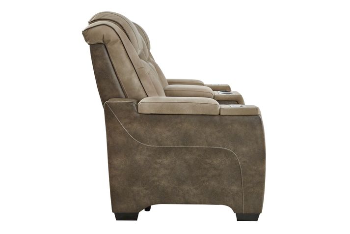 Picture of Durapella Power Recline Console Loveseat