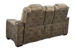Picture of Durapella Power Recline Console Loveseat