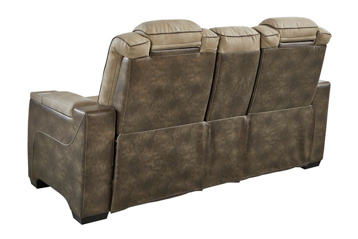 Picture of Durapella Power Recline Console Loveseat