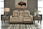 Picture of Durapella Power Recline Console Loveseat