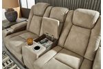 Picture of Durapella Power Recline Console Loveseat