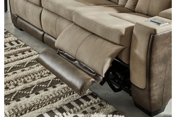Picture of Durapella Power Recline Console Loveseat