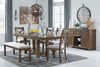 Picture of Moriville Dining Table with Four Chairs and One Bench