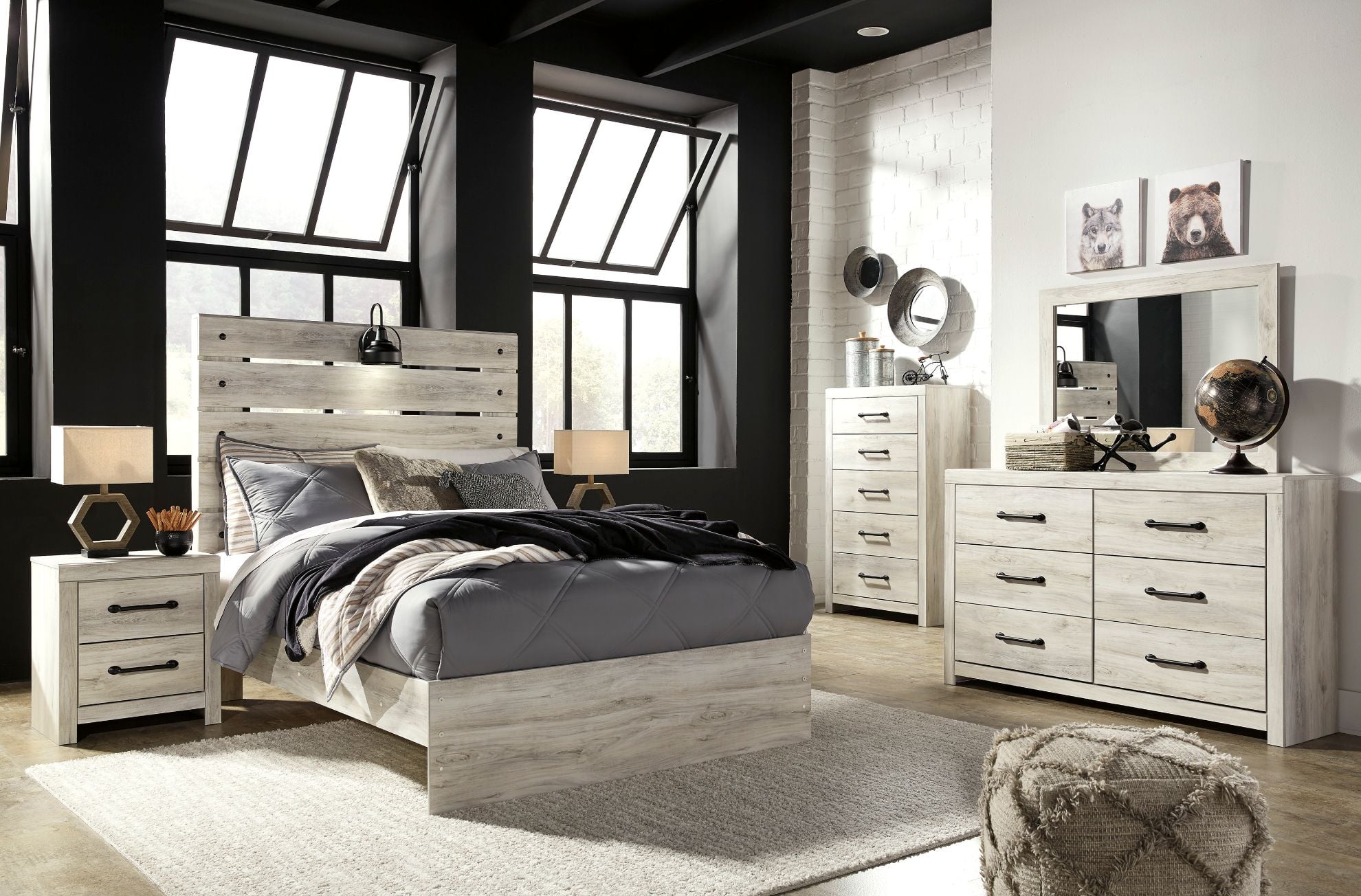 Cambeck Full Panel Bed | The Furniture Mart