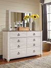 Picture of Willowton Dresser and Mirror Set