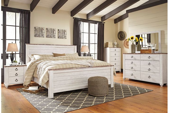 Willowton King Bedroom Set | The Furniture Mart