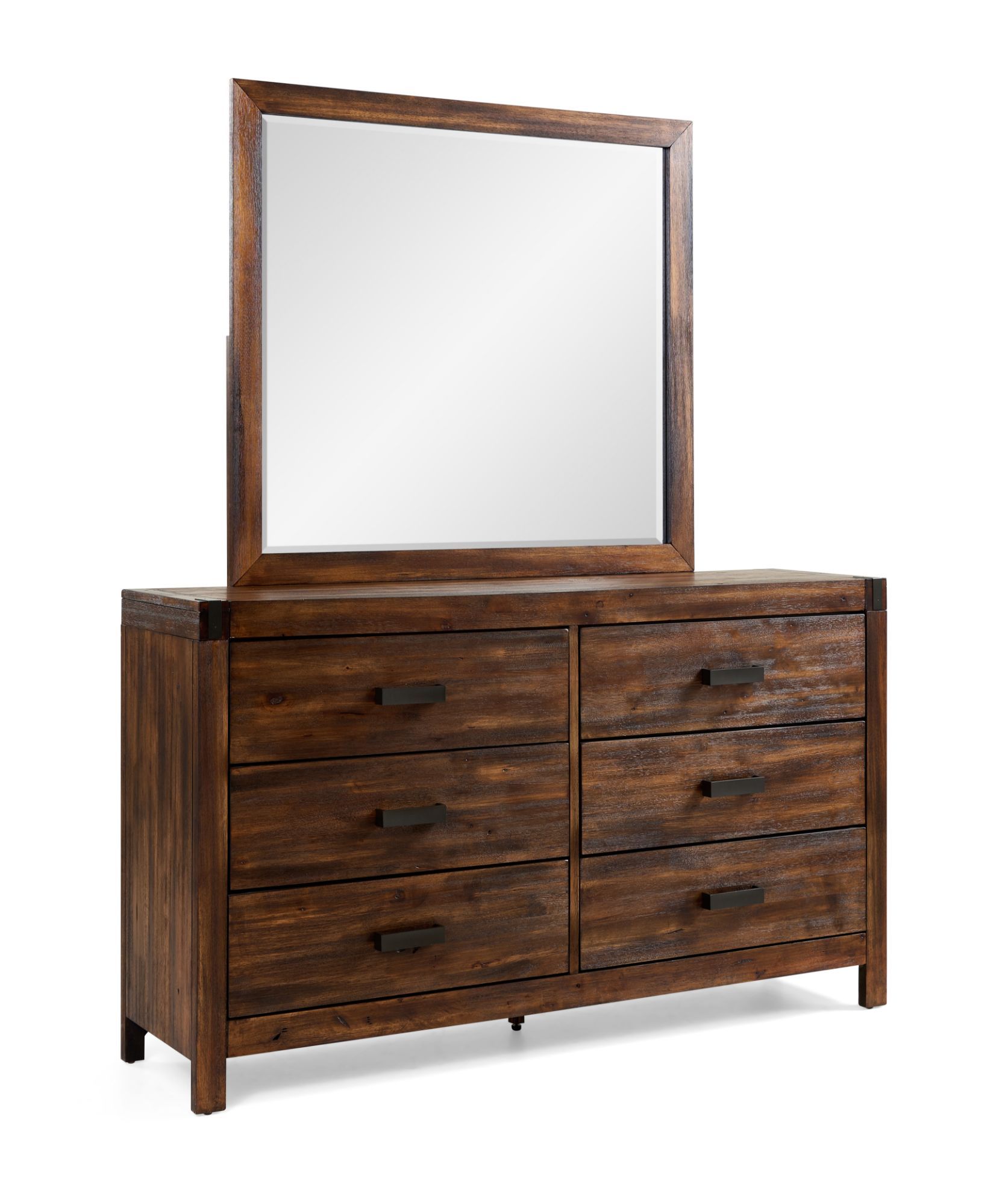 Warner Chestnut Dresser and Mirror