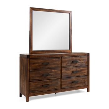 Warner Chestnut Dresser and Mirror