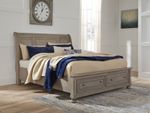 Picture of Lettner King Sleigh Storage Bed