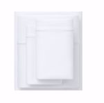 Picture of Purple SoftStretch White Split King Sheet Set
