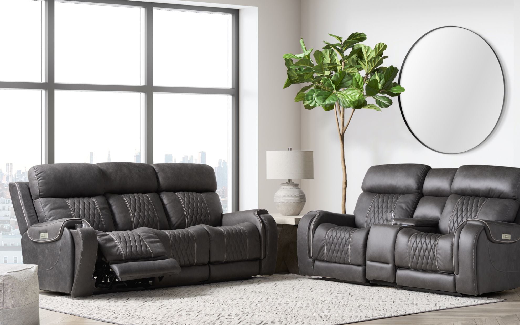 Bandera Power Sofa | The Furniture Mart