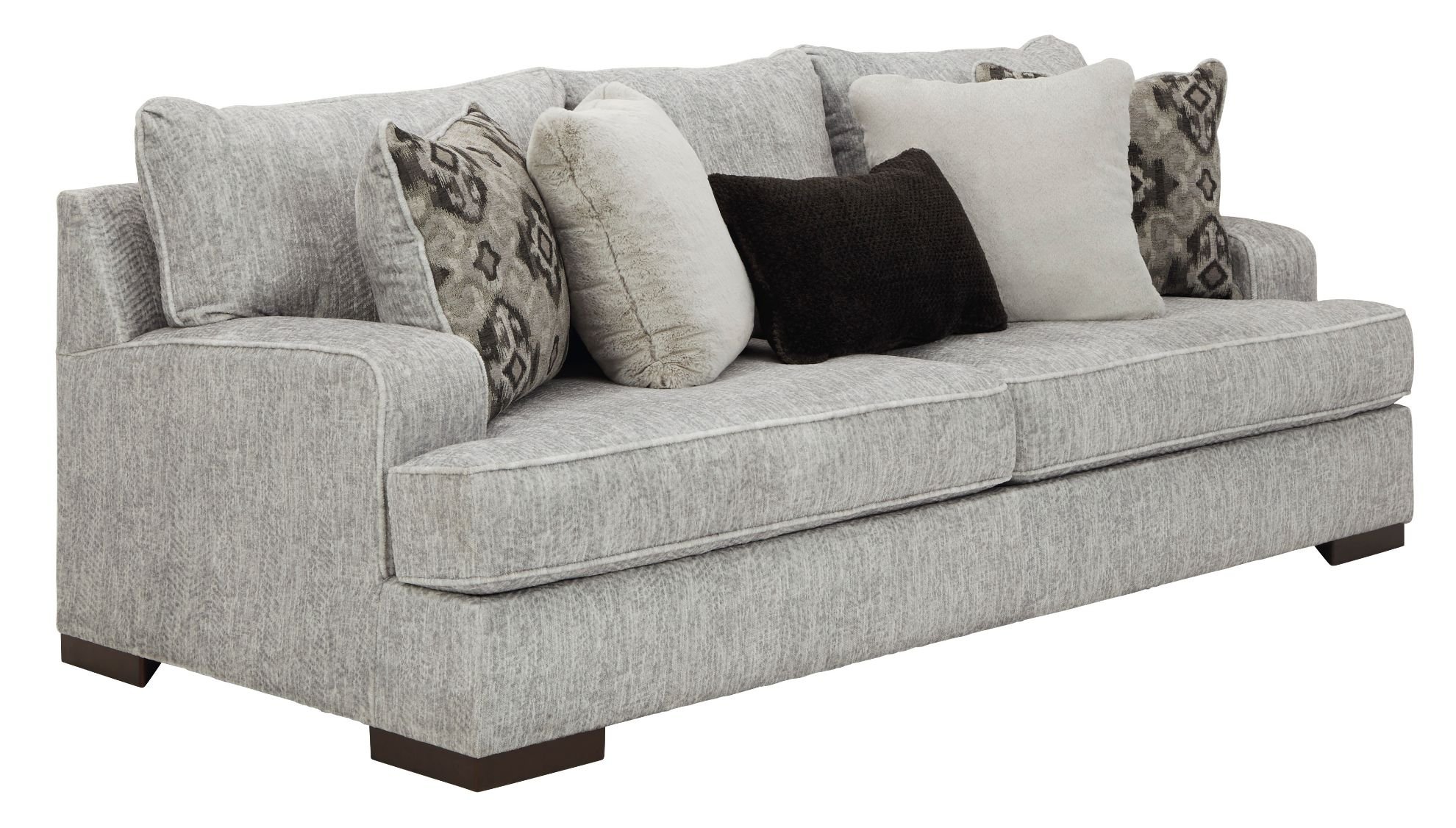 Mercado pewter sofa and loveseat discount