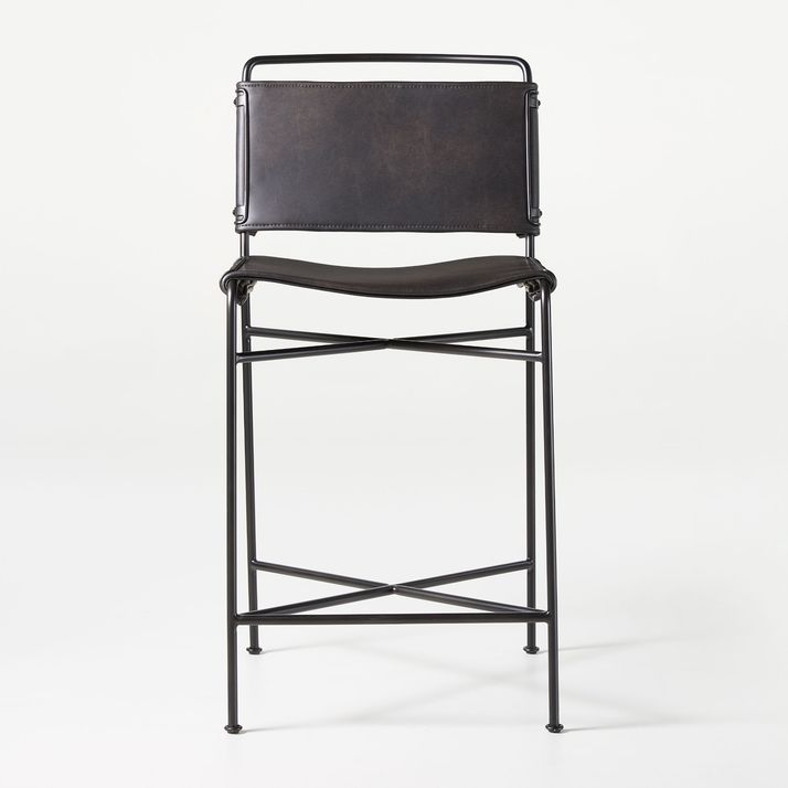 Wharton Black Counter Stool The Furniture Mart