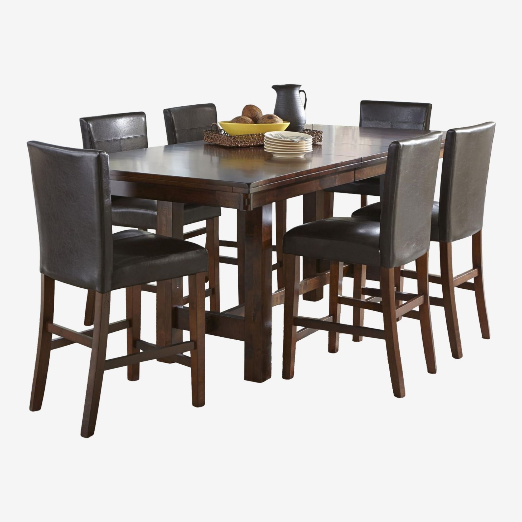 Picture of Kona 90 inch Counter Table with Four Parsons Stool