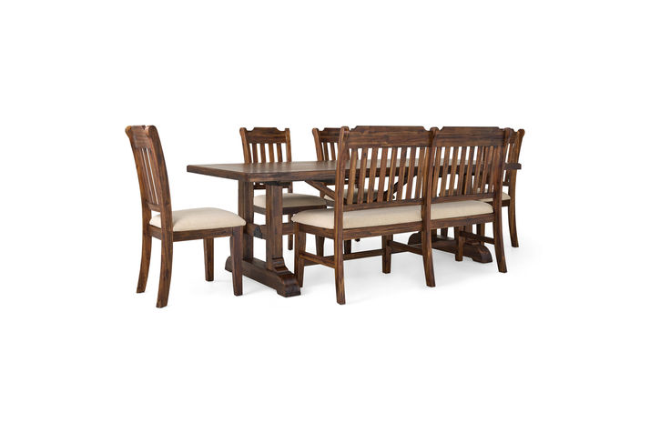 Picture of Bakersfield Table with 4 Chairs and 1 Bench