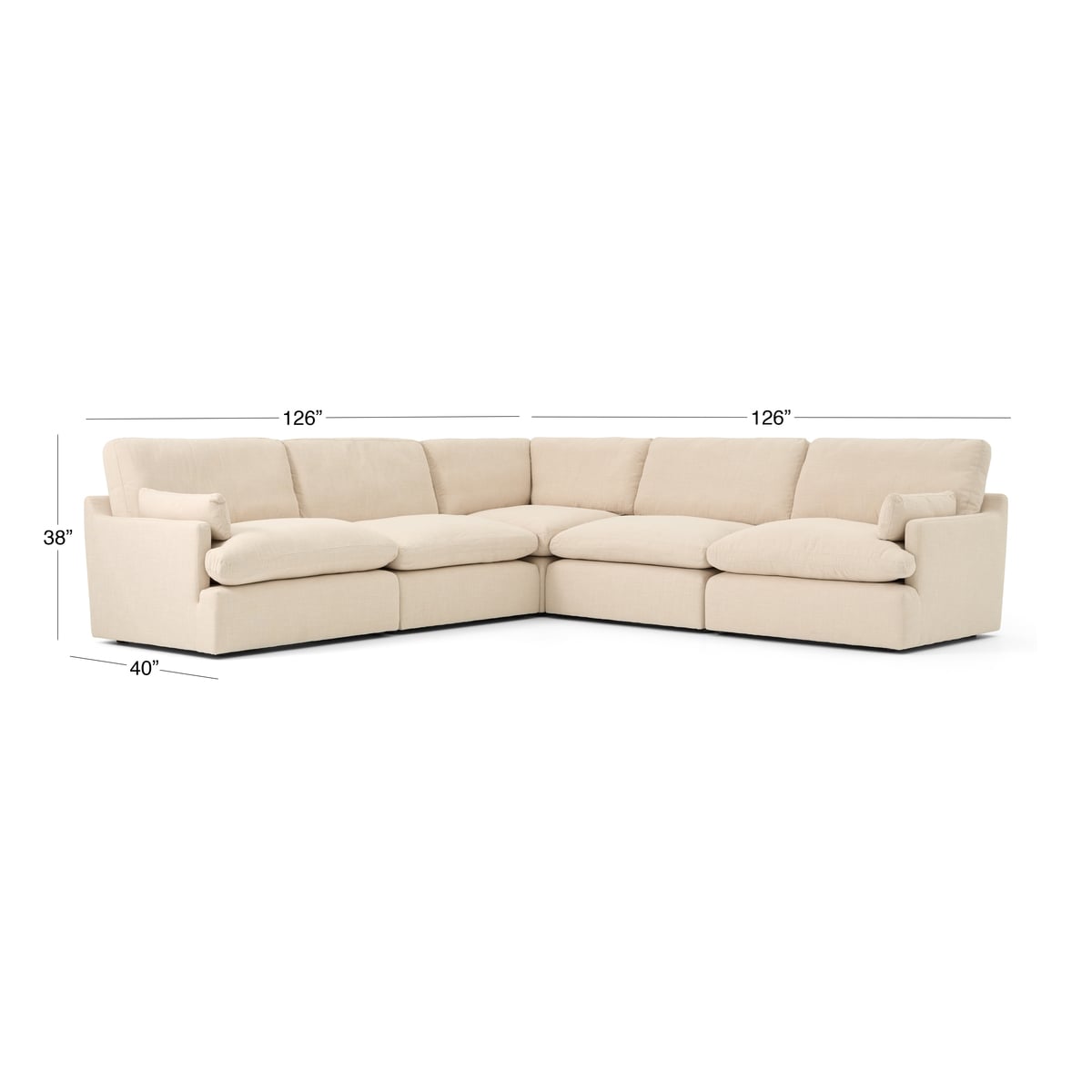 265 5pc Sectional | The Furniture Mart