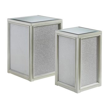 Traleena Silver Nesting End Tables