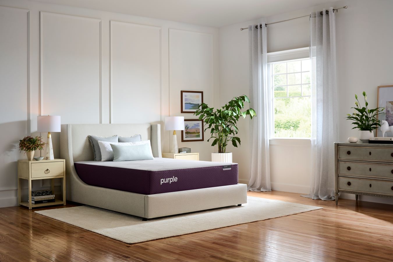 Purple bed deals twin xl