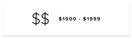$1000 - $1999